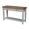 International Concepts Rectangle Vista Console/Sofa Table, 48 W, 16 L, 30 in H, Wood, Hickory/Stone OT41-15S - alternate 1